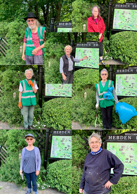 Seven of our volunteers at the June Big Clean